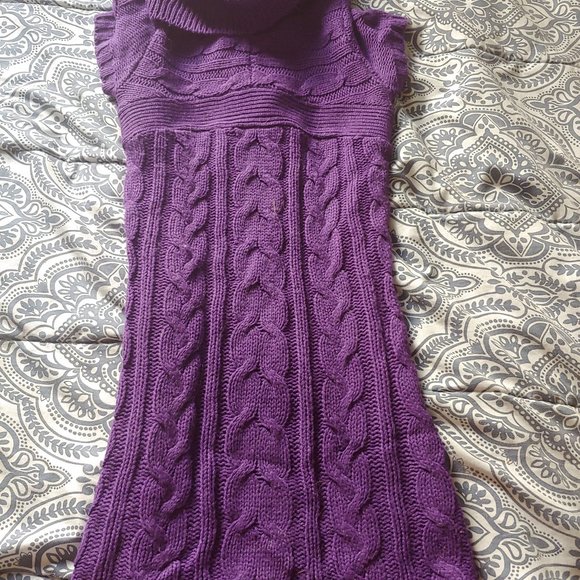 Beautiful purple sweater dress - Picture 2 of 2